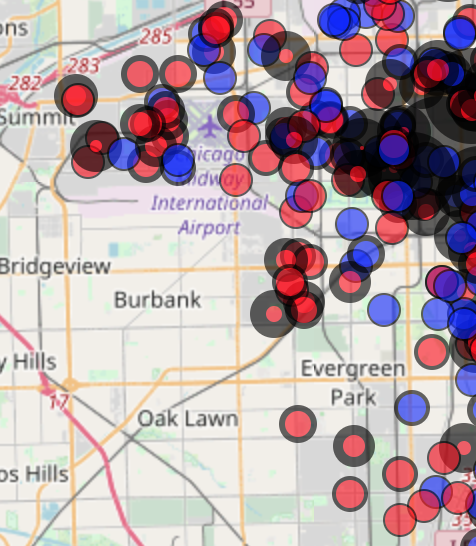 Chicago big data analysis project visualization